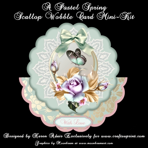 A Pastel Spring - Scallop Wobble Card Mini-Kit