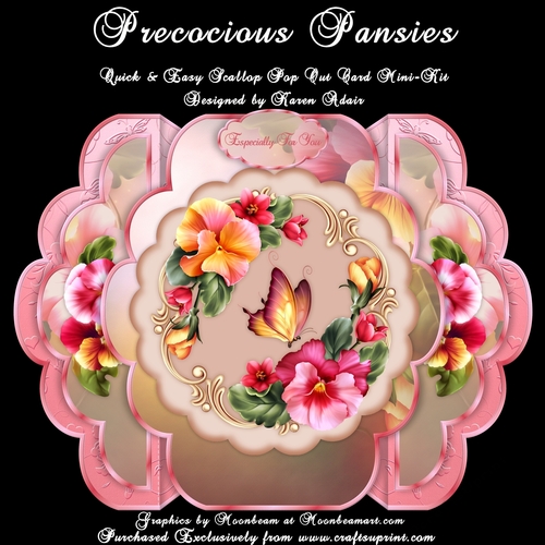 Precocious Pansies - Quick & Easy Pop-out Card Mini-Kit