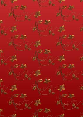 Elegant Floral in Red & Gold