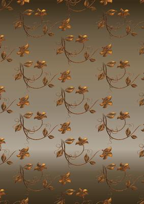 Elegant Floral in Brown & Gold