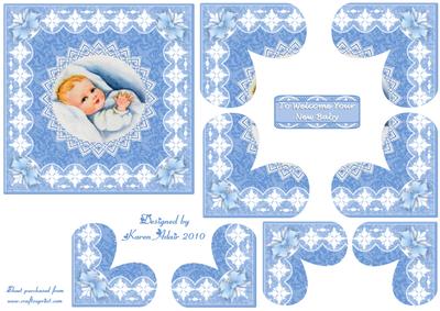 New Baby Boy Heart Shaped Quadro Corner Stacker