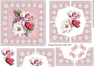 Magnolia 'n Lace Arrow Shaped Quadro Corner Stacker
