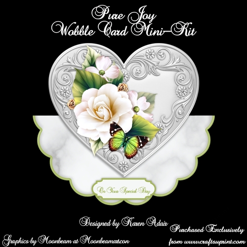 Pure Joy - Heart Shaped Wobble Card Mini-Kit