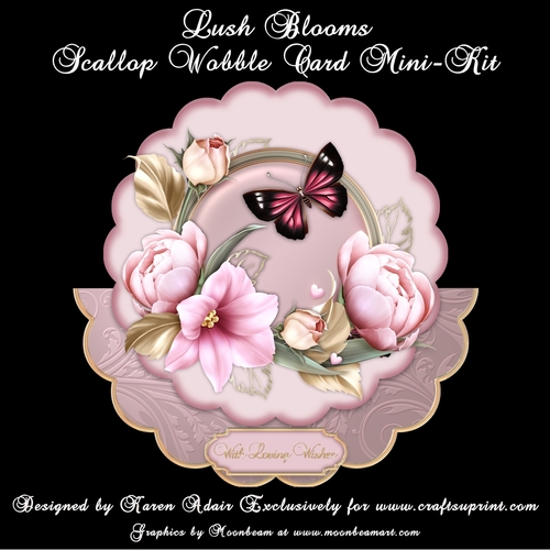 Lush Blooms - Scallop Wobble Card Mini-Kit