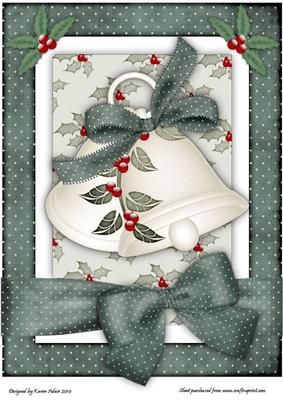 Christmas Bells A4 Card Front