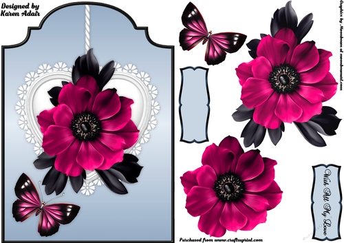 Perfect Poppy - Shaped Card Front with Step-by-Step