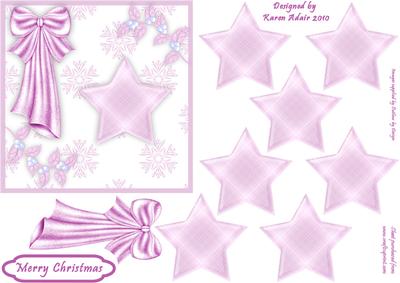 3D Little Star Embellishment Card Front