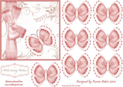 3D Butterfly Embellsihment and Card Front