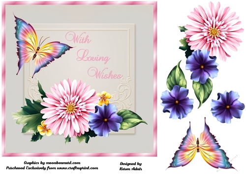 Summer Joy - Square Card Front with Step-by-Step