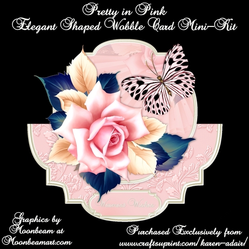 Pretty in Pink - Elegant Shaped Wobble Card Mini-Kit