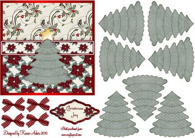 3D Christmas Tree 2 and Card Front