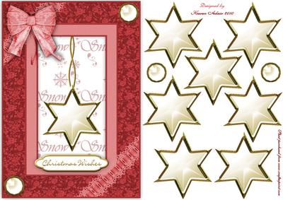 3D Star Embellishment and Card Front 4