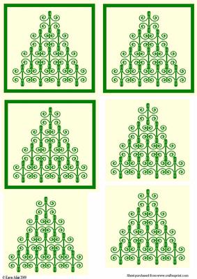 Swirly Christmas Tree Toppers
