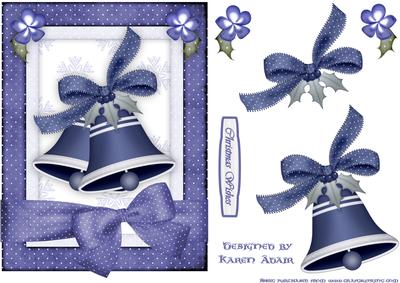 Christmas Bell in Blue