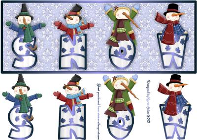 Snow Caps - Step by Step and Card Front