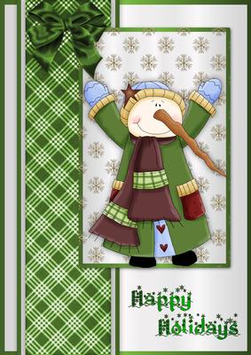 Frosty the Snowman 3 - A4 Card Front