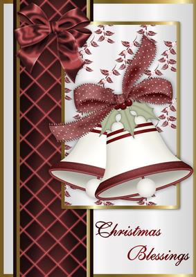 Christmas Bells 2 - A4 Card Front