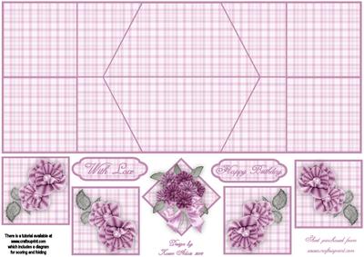 A Passion in Pink Double Diamond Fold Card