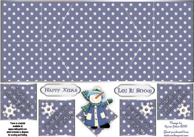 Frosty Friend Double Diamond Fold Card