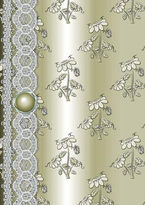 Daisy Splash 'n Lace in Beige