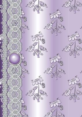 Daisy Splash 'n Lace in Lilac