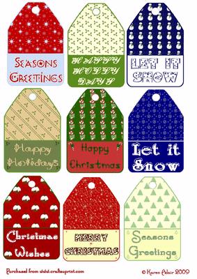 Gift Tag Toppers