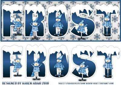 Frosty Longlegs Large Dl Card Front with Step by Step
