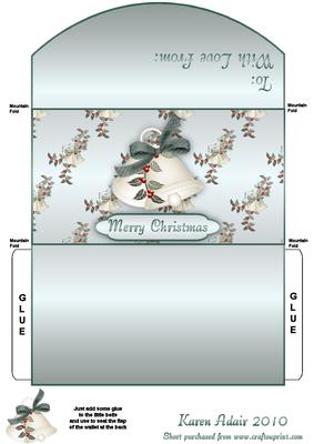 Christmas Bells 2 Money and Gift Voucher Wallet