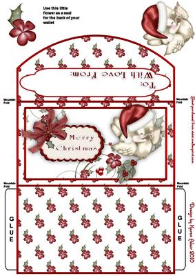 Christmas Sparrow Money and Gift Voucher Wallet
