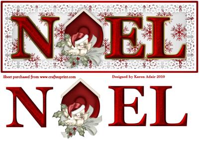 A Noel Nest Large Dl Card Front with Step by Step