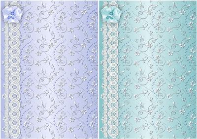 Floral Swirls N Lace Card Bases 2