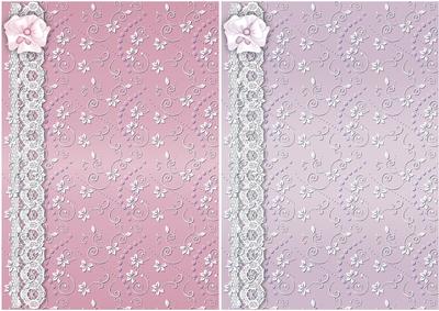 Floral Swirls N Lace Card Bases5