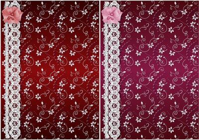 Floral Swirls N Lace Card Fronts 9