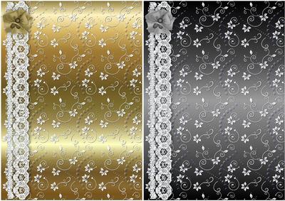 Floral Swirls N Lace Card Fronts 11