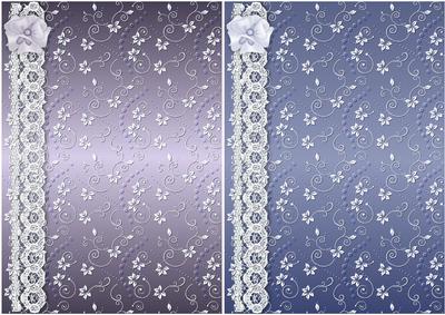 Floral Swirls N Lace Card Fronts 12