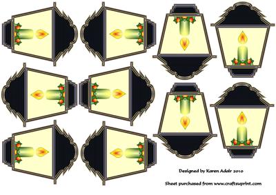 3D Christmas Lantern Tree Decoration
