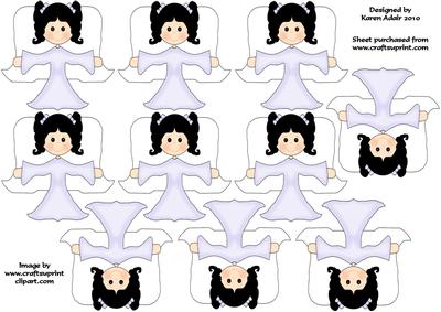 3D Christmas Angel Tree Decoration
