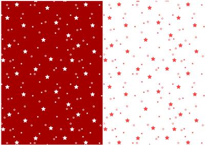 Christmas Stars A5 Co-ordinating Backgrounds in Red