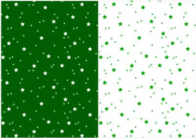 Christmas Stars A5 Co-ordinating Backgrounds in Green