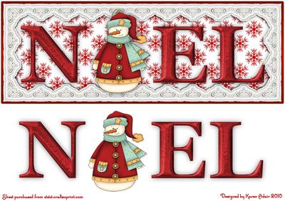 Snow-elman Large Dl Card Front with Step by Step