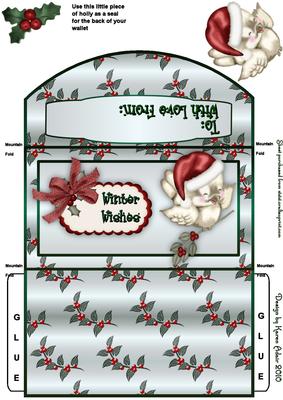 Christmas Sparrow Money and Gift Voucher Wallet 2