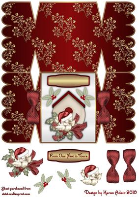 From Our Nest to Yours Christmas Cracker Card
