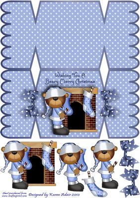 A Beary Merry Christmas Cracker Card