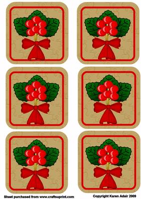 Red Berry Bunch Toppers
