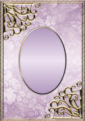 Textured Floral Card Front - Lilac