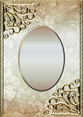 Textured Floral Card Front - Arctic