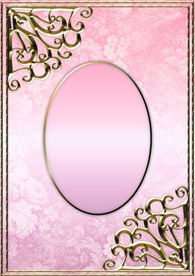 Textured Floral Card Front - Pink