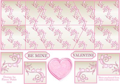 Hearts 'n Swirls Double Diamond Fold Card