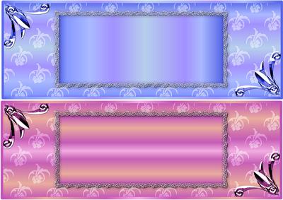 Floralia Large Dl Card Fronts - Lily and Fantasy