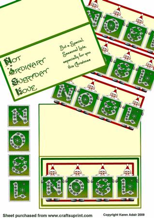 Santa Noel Christmas Card Kit
